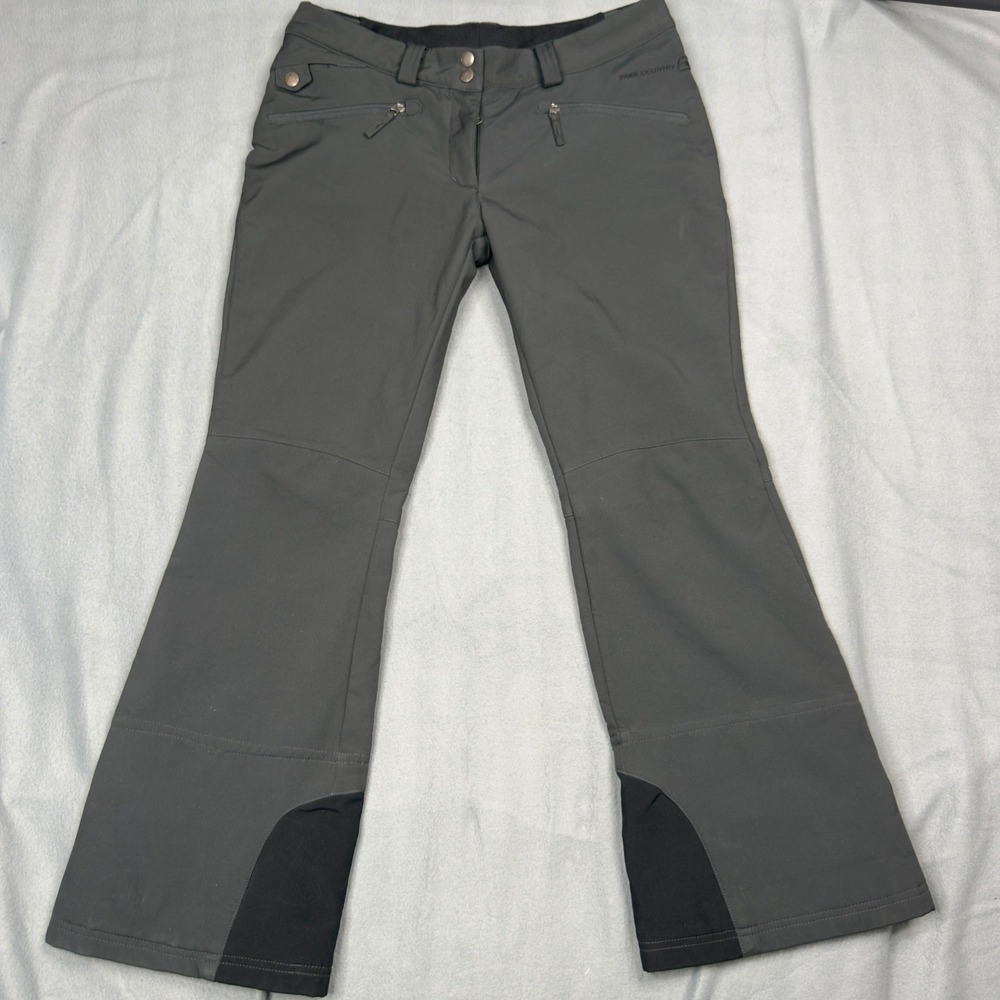 Free Country Womens Softshell Ski Pants Gray Fleece Lined Winter Snow Trousers
